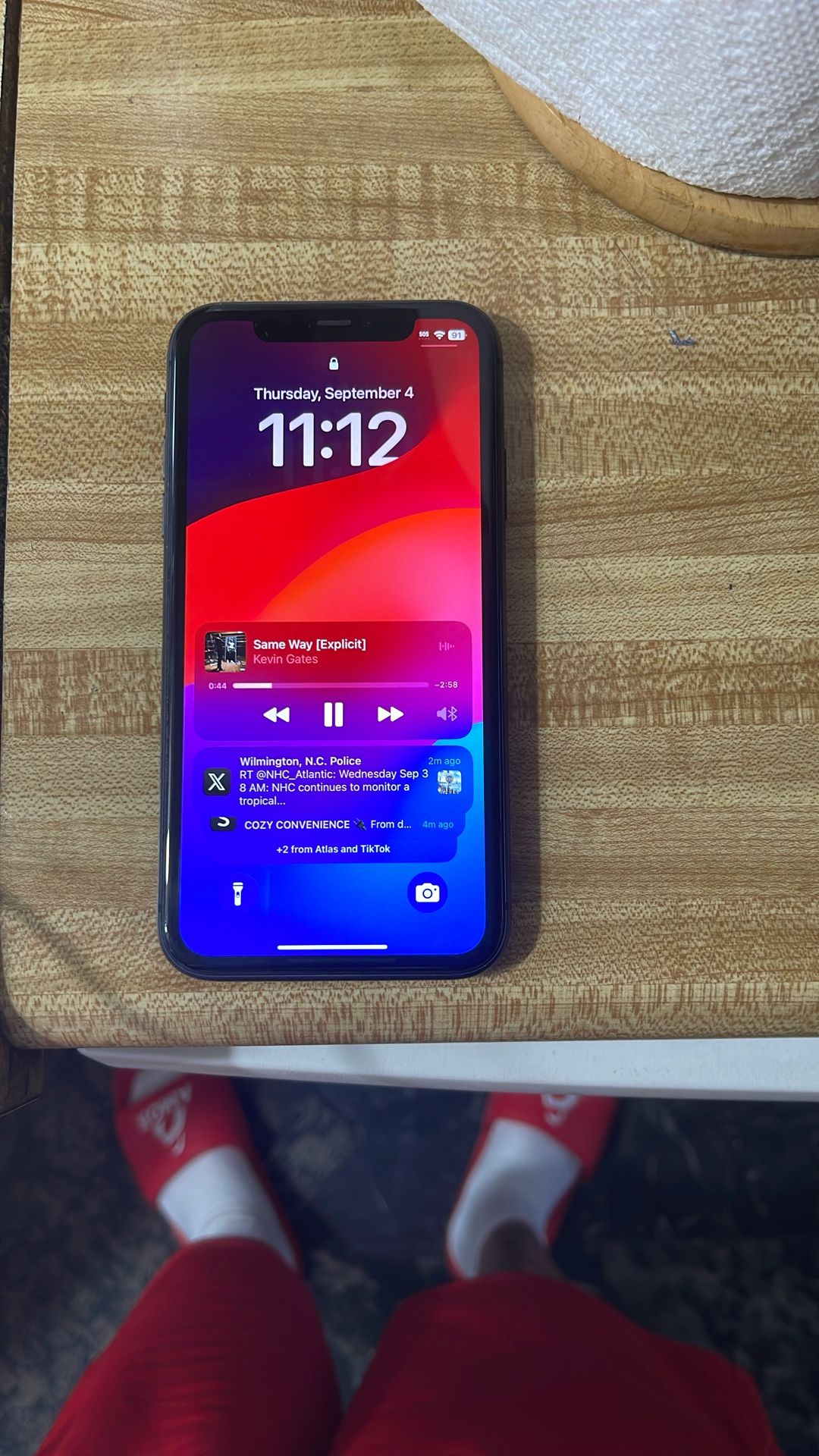 iPhone 11 Unlocked w/ two Cases and charging cable $130