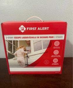 First Alert 14 Ft. 2-Story 325 lb Capacity Steel Fire Escape Ladder