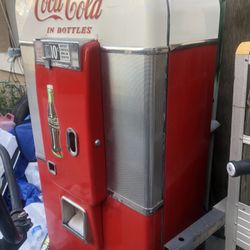 Antique Coca Cola Bottle Vending Machine Vendo V80 