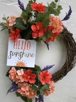 Spring and summer wreath