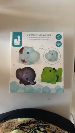Janod Bath time 3 Animals With dirt Spots That Disappear In bath