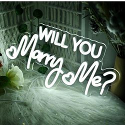 Will You Marry Me Neon Sign 
