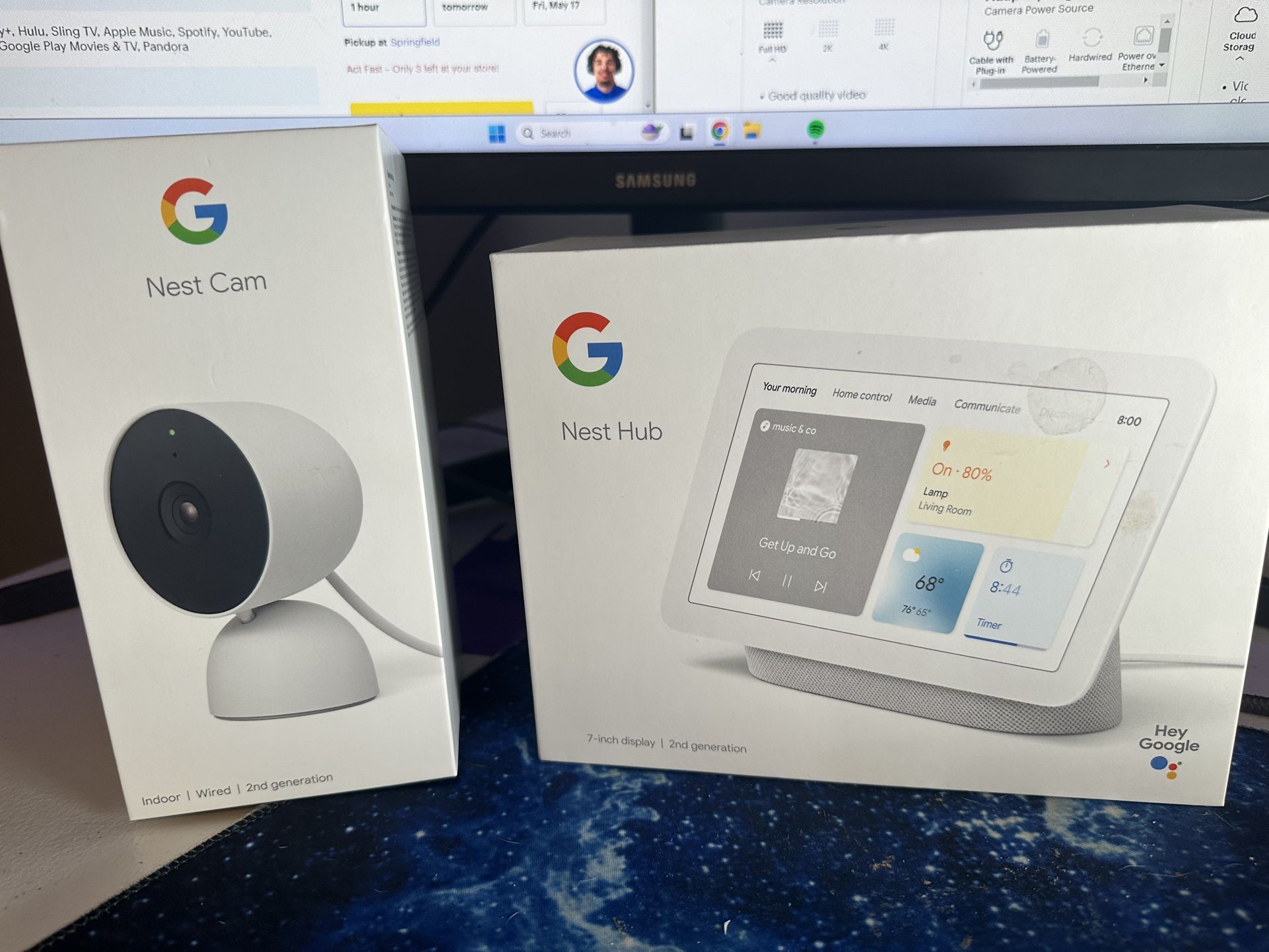 Google Nest Hub And Indoor Camera 2nd Gen