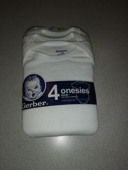 CHILDS 3-9 4 ONESIES FROM GERBER