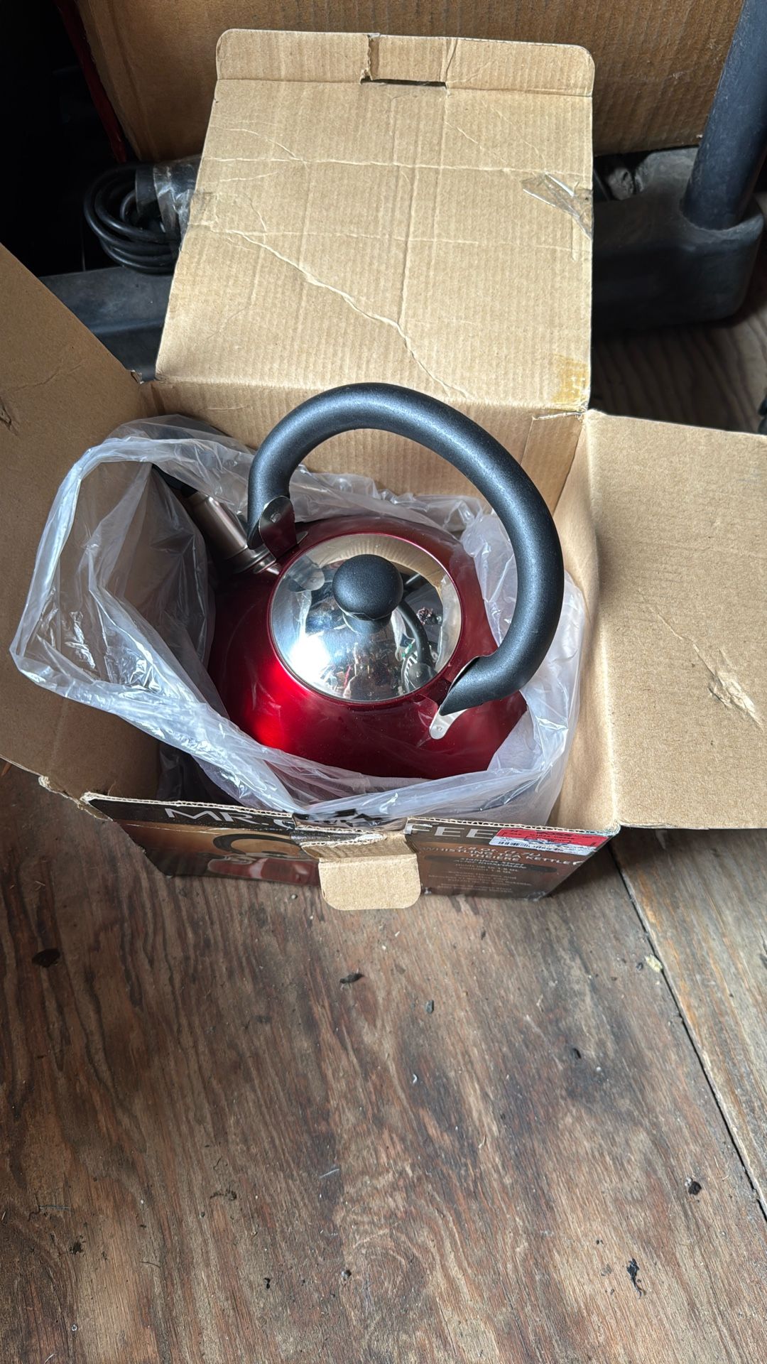 New. MR Coffee 1.8 QT. 1.7L) Whistling Tea Kettle