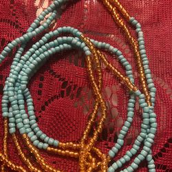 Turquoise Waist Beads/bracelet  Thumbnail