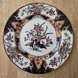 Antique Wedgwood Pearl "Iris" Plates – Pattern #2765 – Victorian Floral Design