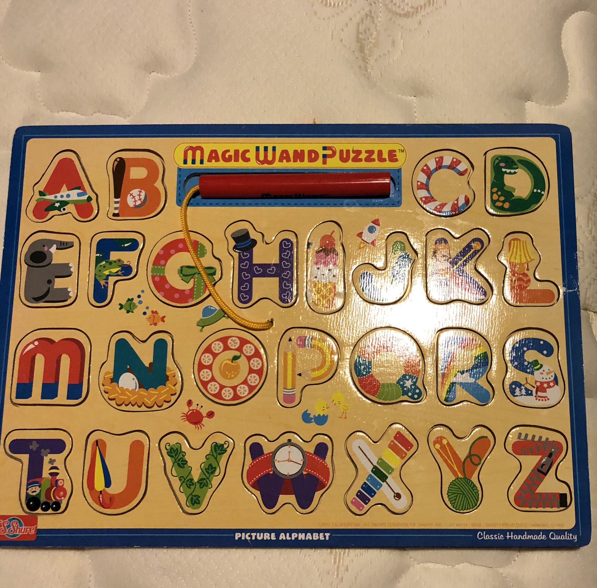 ABC Puzzle with magnetic wand