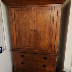 Beautiful Cherry Finish Armoire 