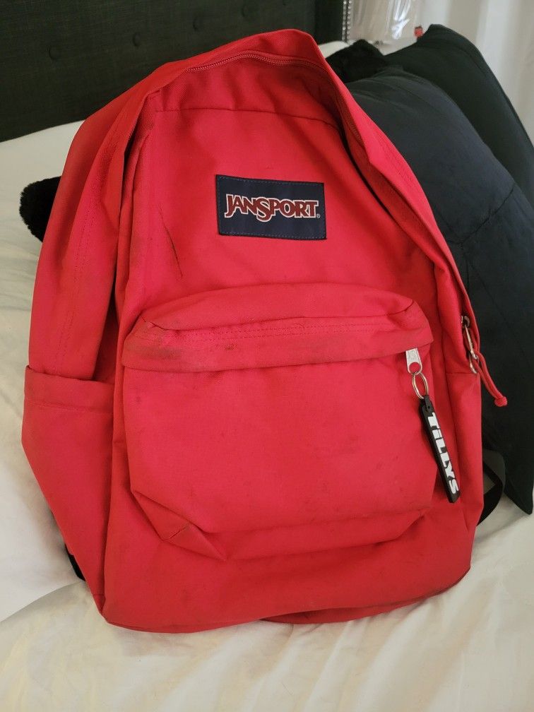 RED JANSPORT BACKPACK
