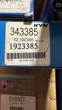 KYB 343385 Shock Absorber – Carquest 1923385 – New in Box