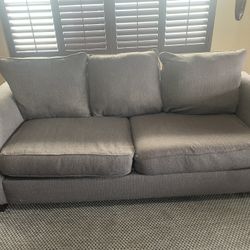 Grey Blue Couch 