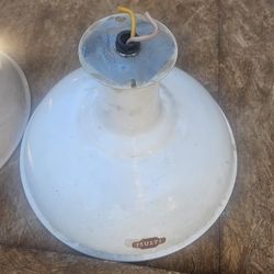 Porcelain Enameled Vintage Industrial Light Reflector