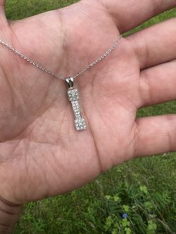 14k White Gold 0.4ct Natural Diamond Necklace