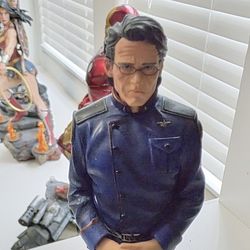 Battlestar Galactica Admiral Adama Animated Maquette/Statue QMX