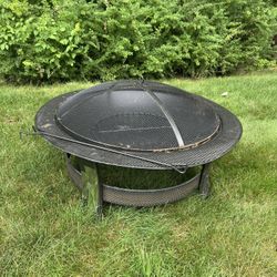 Fire Pit Wood Burning 35 Inch 