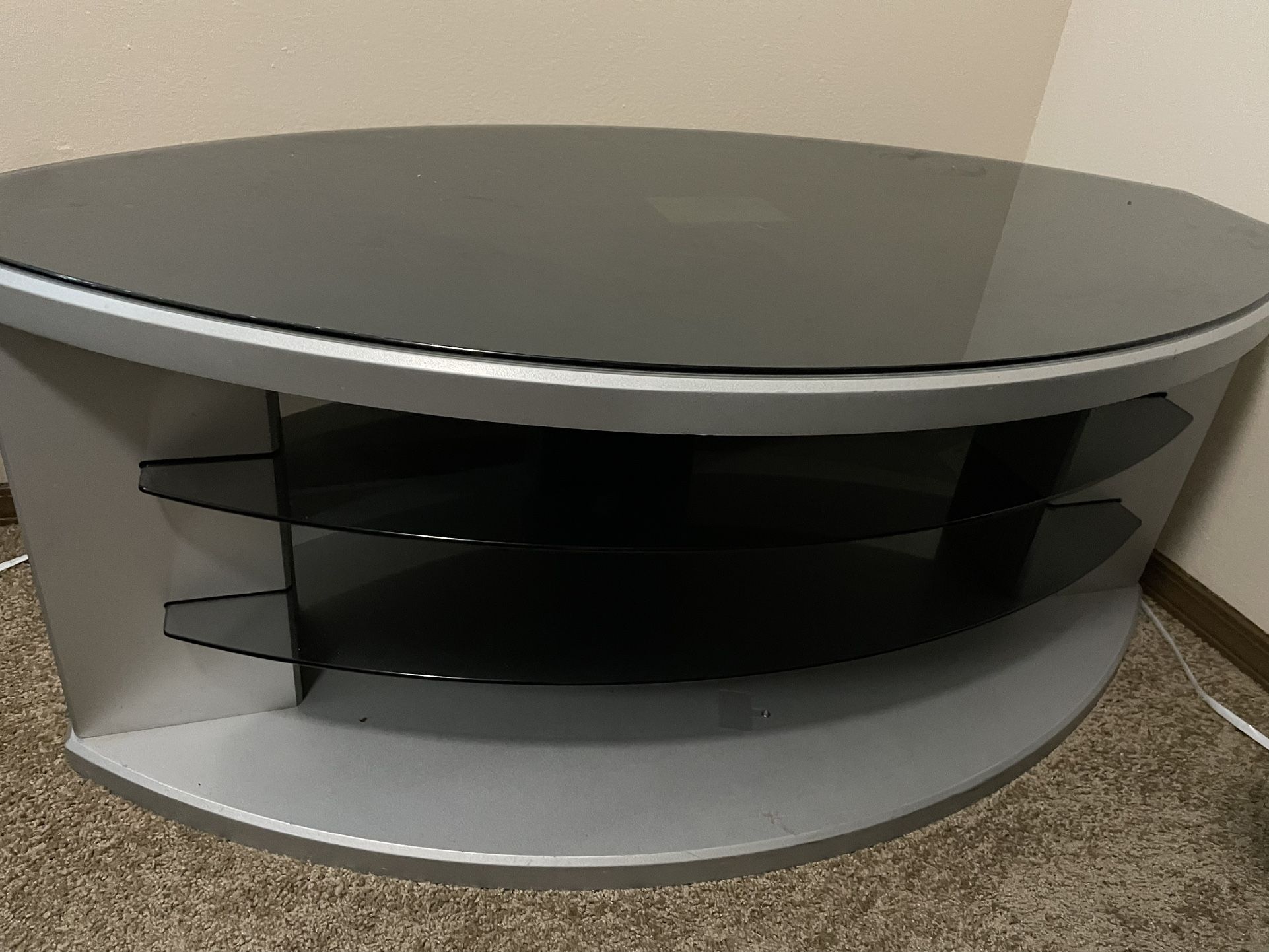 Black & Gray TV Stand 