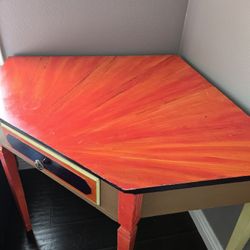 Colorful Corner Desk and Chair
