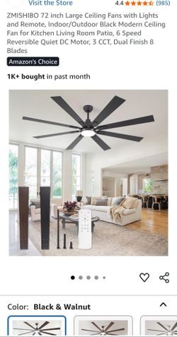 Large Ceiling Fan With LIGHTS