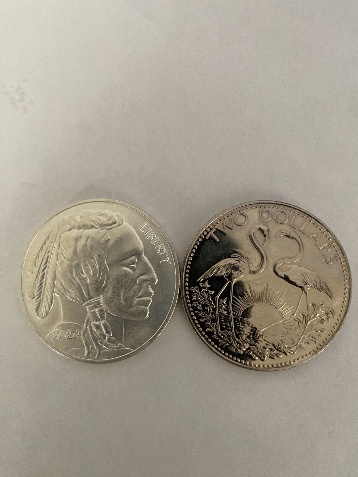 2 Coins 1 Onza Silver