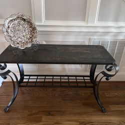 Scrollwork Base Accent Table