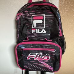 NEW- Fila Backpack with Lunchbox