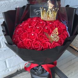 HERMOSOS RAMOS DE ROSAS ETERNAS CON LUCES 