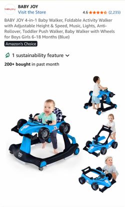 Baby Joy 4-in-1 Baby Walker