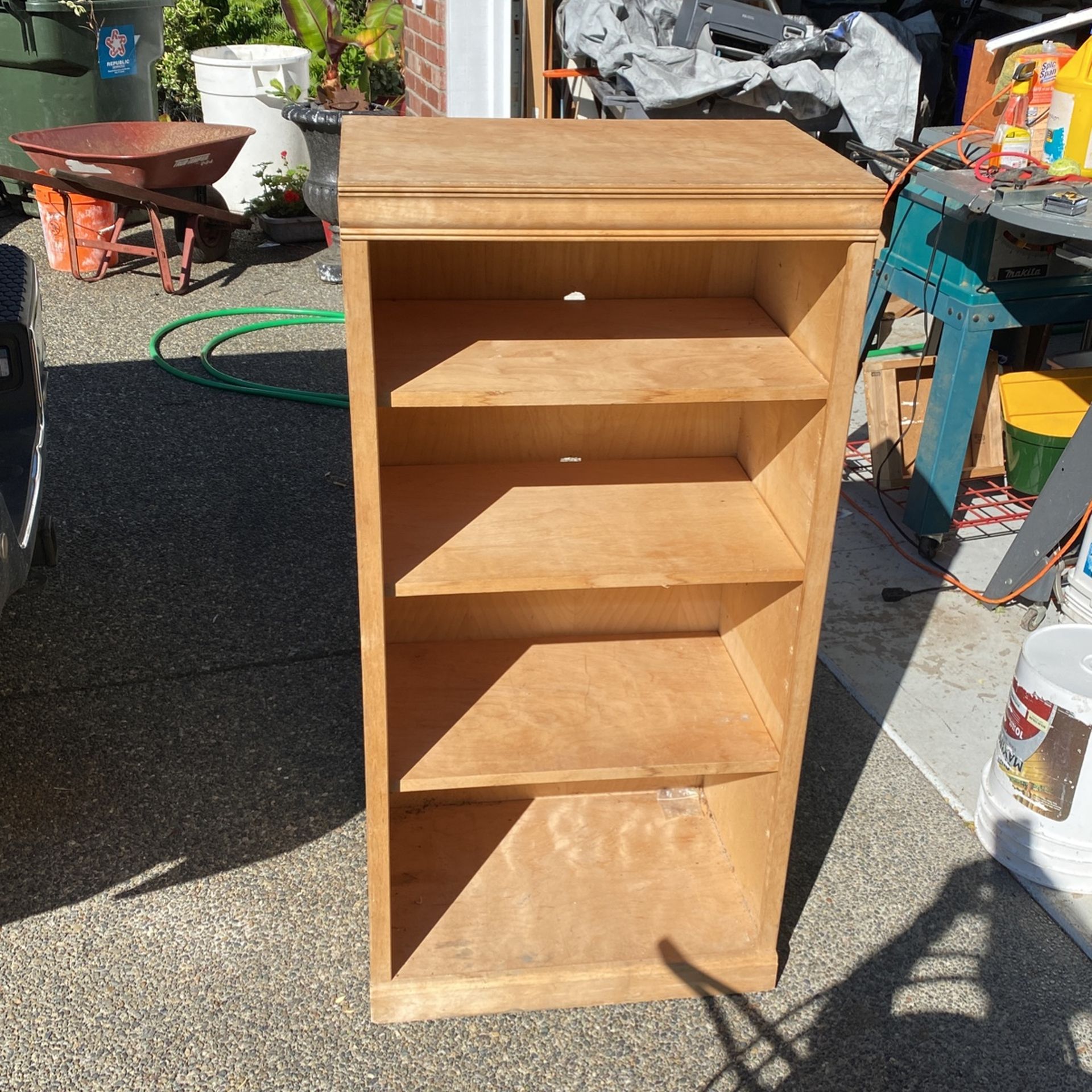 Wood Book Case Stain & Top Coat Unfinished