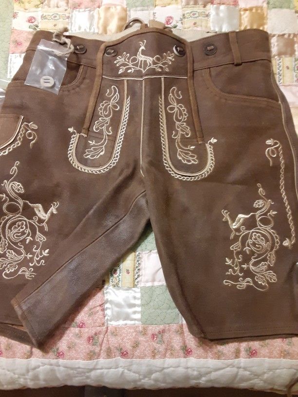 OKTOBERFEST Leather Shorts