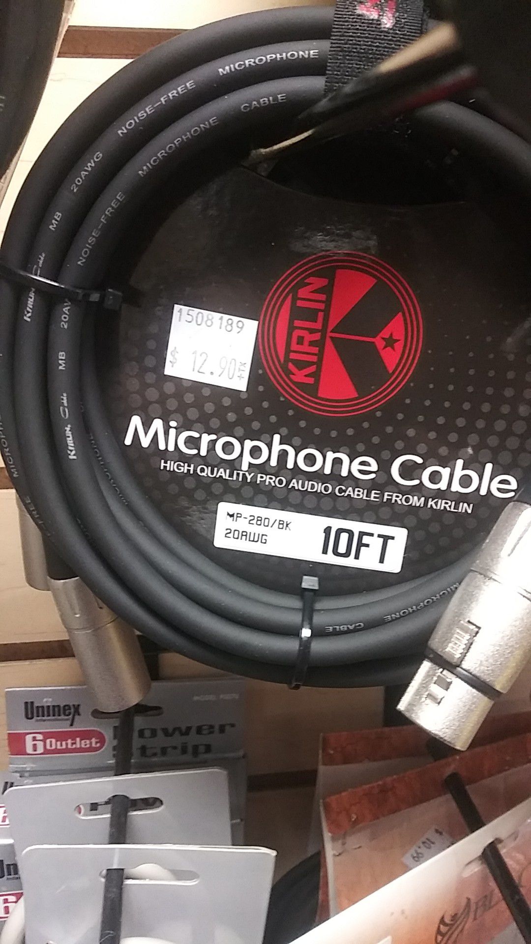 Kirlin 10ft Microphone Cable