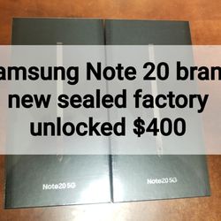 Samsung NOTE 20 FACTORY UNLOCKED 