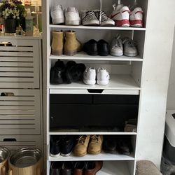 Eight Tier Shoe Rack With Drawer 