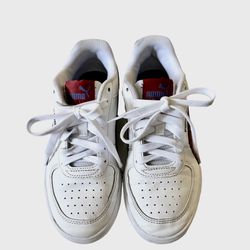 Big Kid's Puma Caven Jr Puma White/Puma Burgundy (382056 08) Size 5 