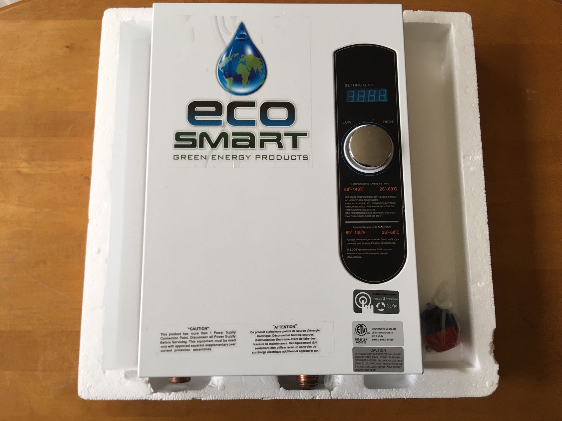 ECO 18 tankless water heater