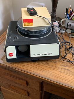 Leitz Slide Projector & Screen Stand
