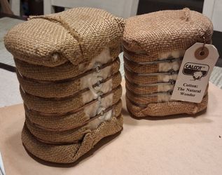 Calcot Ltd. Miniature Cotton Bale Models – Set of 2