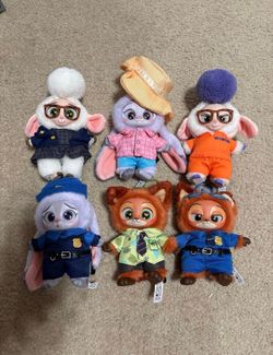 AUTHENTIC MINISO Zootopia Series doll Vinyl Plush Pendant SEALED CASE (6 Boxes)