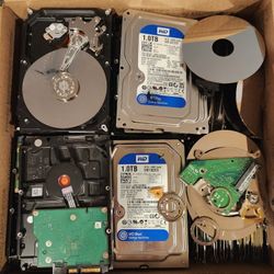 Hard Drives For Parts or Precious Metals Recovery NOT WORKING 27 pounds