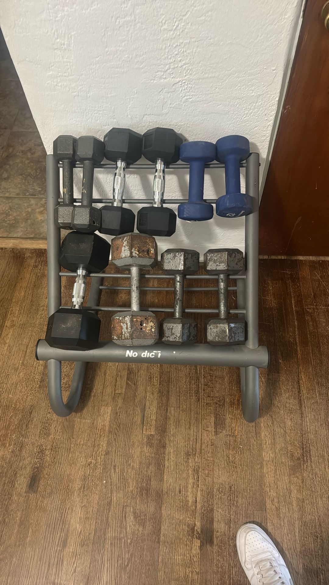 Dumbbells And Rack