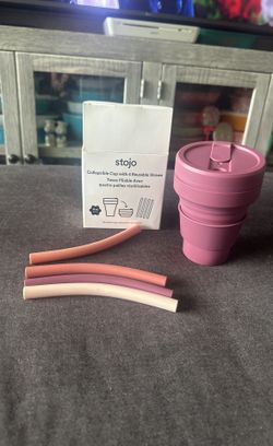 Toni Collapsible Cup With Straws 