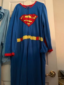 Superman Fleece One-Piece Pajama Onesie XL