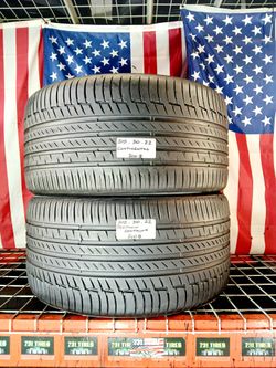 ✔️ Set of 2 Used Tires 315/30ZR22 CONTINENTAL PREMIUMCONTACT6 SPORT TRUCK SUV HIGH PERFORMANCE 315 30 22