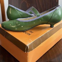 Green Kitten Heels - Brand New 