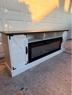 77” barn house style tv stand