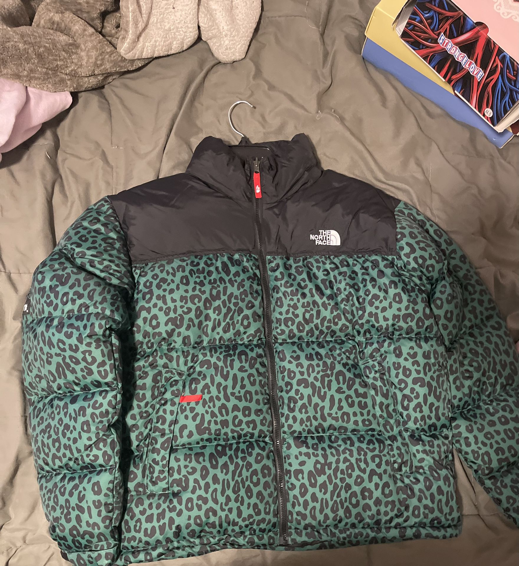 Supreme X North Face Leopard Puffer Jacket