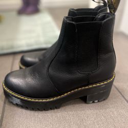 Dr Marten Platform Slip On Boots 9