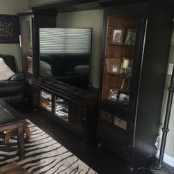 FREE Tv Stand - Solid Wood And Slate 