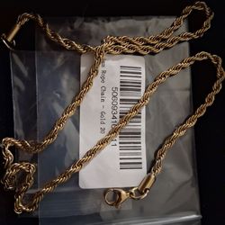 2mm Curb Chain And  4mm Rope Chain