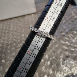 SS925 Moissanite Diamonds Eternity Band Size 5